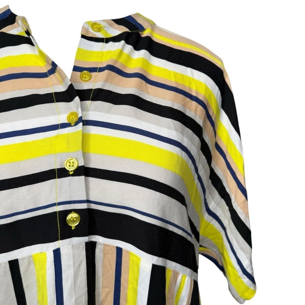 PETER SOM {Anthropologie} Naxos Tunic Dress Striped Boho Shift Rayon - Picture 3 of 9